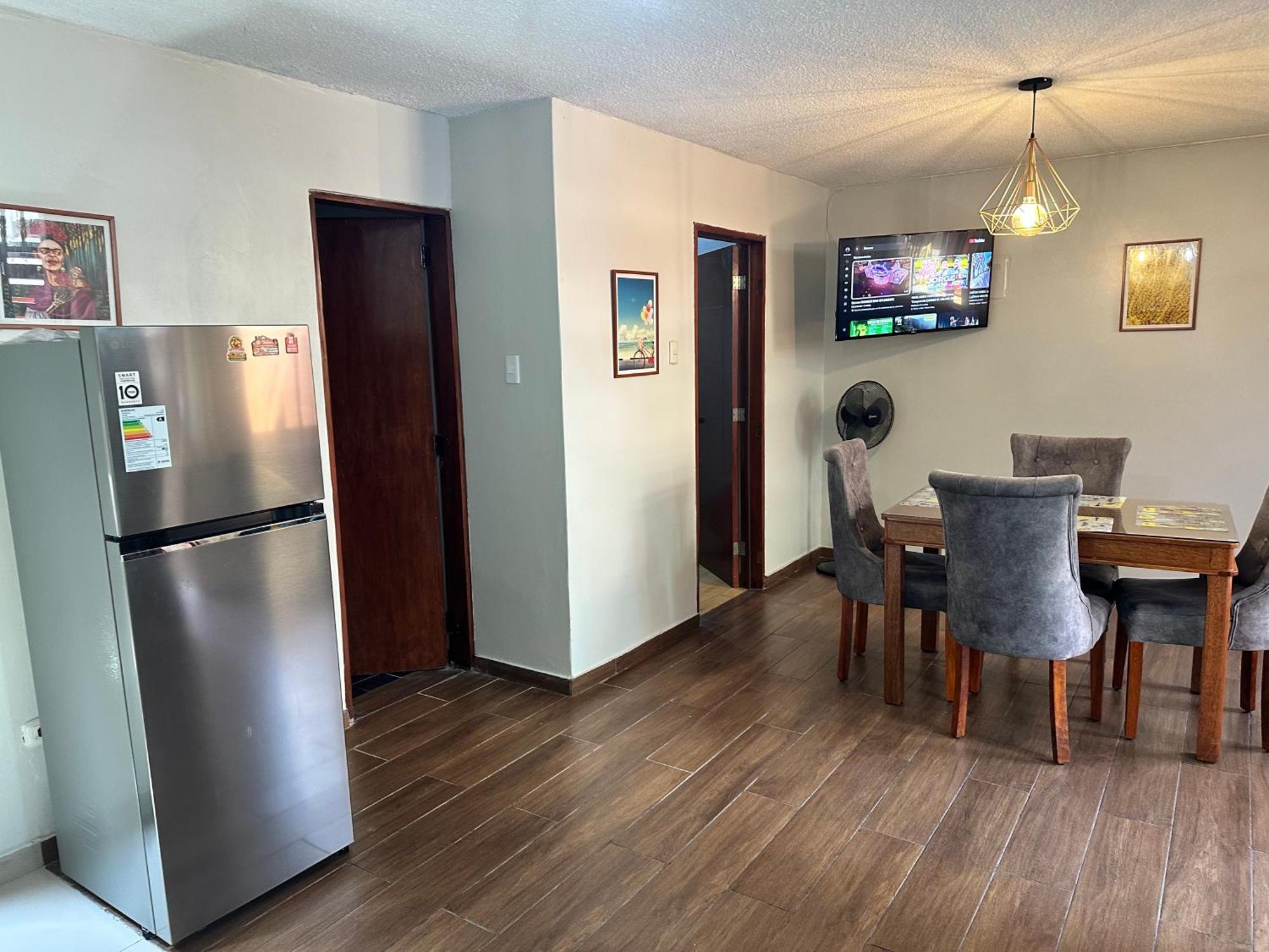 Apartamento Hermoso Depa Amoblado 3camas Wifi Terraza
